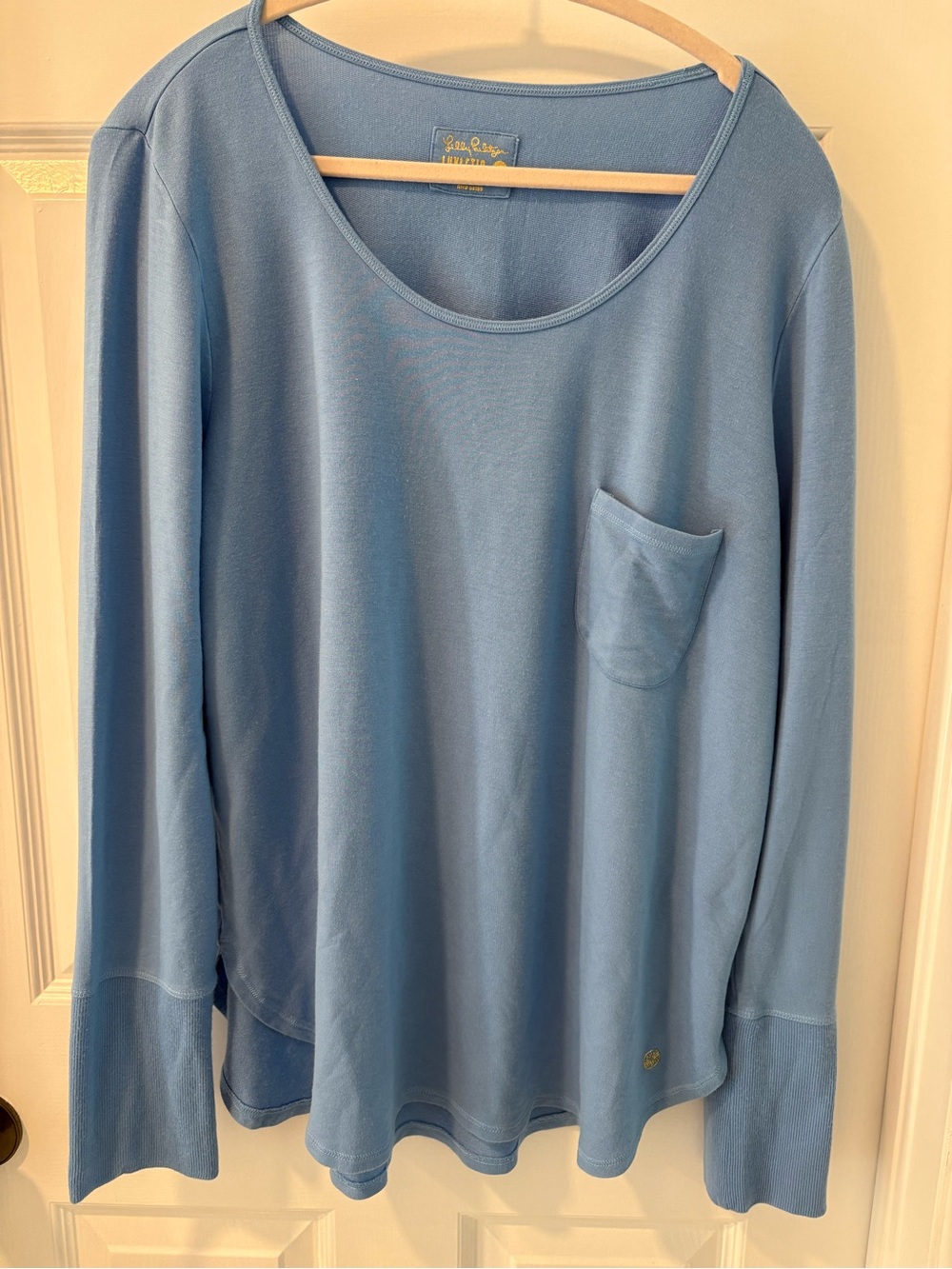 Lilly Pulitzer Light Blue Luxletic Tee